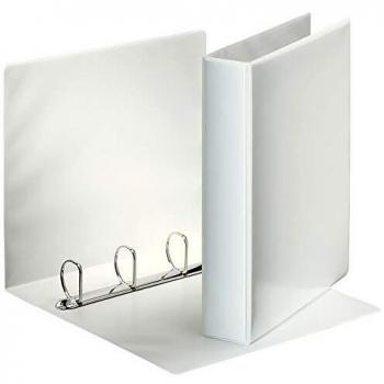 Esselte Essentials Presentation Binder, PP, 4 cm Ring Diameter, 49704 - A4, White