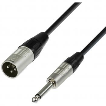 Cable de Audio XLR Macho a Jack 6.3mm Mono 6 Metros