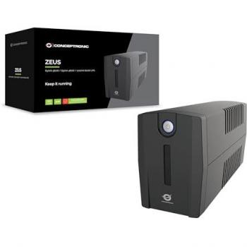 UPS Interactivo Conceptronic Zeus07ES 1000VA 600W con 2 Tomas Schuko y RJ45