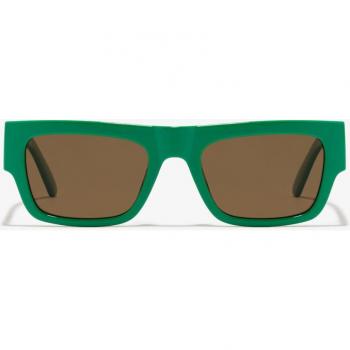 D.Franklin - Gafas de sol unisex polarizadas de estética urbana modelo Emblem SQ en verde / té