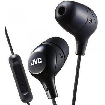 JVC HA-FR38M-B-E Marshmallow Custom Fit In-Ear Headphone with Remote and Microphone - Black, 6.0 cm*31.0 cm*19.0 cm
