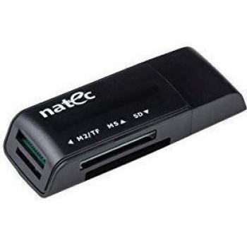Lector DE Tarjetas NATEC Mini Ant 3 SDHC MMC M2 MICROSD USB 2.0 Negro