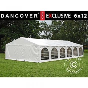 Carpa para Fiestas Exclusiva 6x12m PVC con Arcos, Blanca
