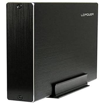 LC-Power LC-35U3-Becrux Negro 3.5 - Disco Duro Externo de Alta Velocidad con Conexión USB 3.0 y SATA-600