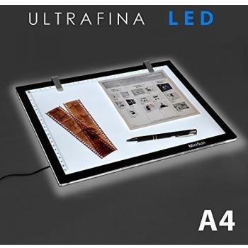 MiniSun - Tableta de luz LED de tamaño A4 ultra fina para diseño, dibujo y manualidades