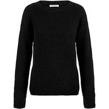 PIECES Pckarie LS Knit Noos Suéter, Negro, XS para Mujer
