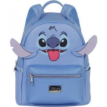 Mochila Bolso Stitch Disney Lilo y Stitch Face Heady Azul Karactermania