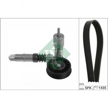 Juego de correas trapezoidales con rodillos INA 529 0425 10 y Juego de correas trapeciales poli V INA 529 0425 10