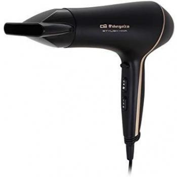 Orbegozo SE 2065 - Secador de pelo, 2000 W de potencia, 2 velocidades, 3 niveles de temperatura, golpe de aire frío para fijar el peinado, concentrador y difusor incluidos