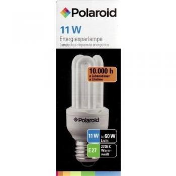 Bombilla de bajo consumo Polaroid 3U 11 W, E27, equivale a 50 Watt equivalentes, 600 lumens 806068