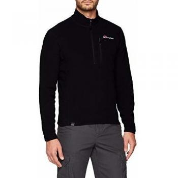 Forro Polar de Hombre Berghaus Prism Micro Polartec Media Cremallera - Negro Talla Grande