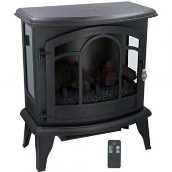 Chimenea eléctrica Vicenza LED 3D 1800-2000W con control remoto y temporizador
