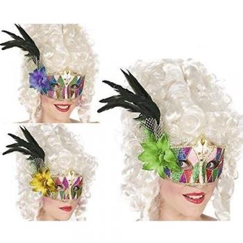 Antifaz con Plumas Multicolor BB Carnival