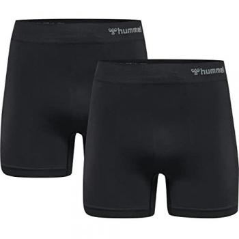 Hummel Jack Seamless Boxer Shorts (2 Pack) - Black - Men's Size M