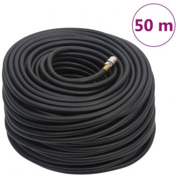 Manguera de Aire Híbrida VidaXL, 15 mm de diámetro, longitud disponible en 2 metros, 5 metros y 10 metros, fabricada en caucho y PVC negro