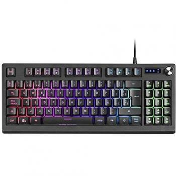 MARSGAMING MKREVOES, Teclado Gaming TKL + Pad Numérico, RGB Control, Layout ES
