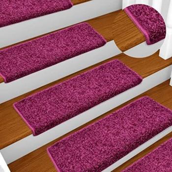 Alfombras de Peldaños de Escalera 15 uds Protector Adhesivo Tela Color Beige, Dorado, Gris y más - VidaXL