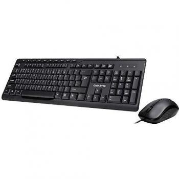 Conjunto de Teclado y Ratón Gigabyte KM6300, USB, Negro
