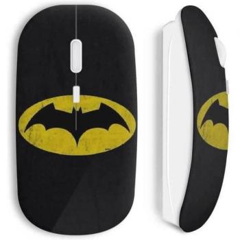 Ratón Inalámbrico con Logo de Batman en Color Amarillo