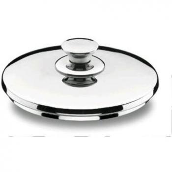 Lacor Tapa Vitrocor, Plateado, 22 cm