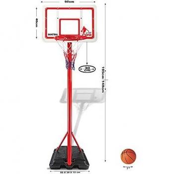 Canasta Baloncesto Infantil Ajustable 1,49 - 1,95 cm