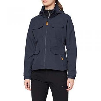 Trespass Busybee - Chaqueta impermeable para mujer con capucha oculta, Mujer, Chaqueta impermeable con capucha oculta., FAJKRATR0024_NA1S, azul marino, S