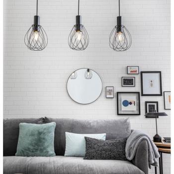 Set de Sofás y Mesa Baja Naterial Novo de Polipropileno Antracita con Cojines de Policotón Gris para 4 Personas