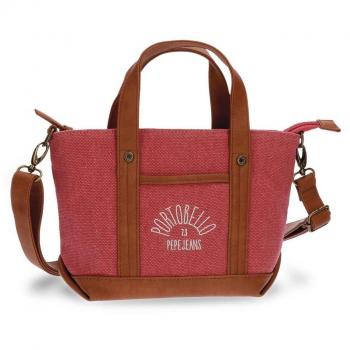 Pepe Jeans Porto Bolso Bandolera, 24 cm, 4.54 litros, Rojo