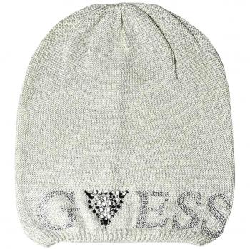 GUESS - Gorro de Punto - para Mujer Gris Luminoso