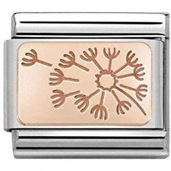 Abalorio Charm Reloj de Diente de León en Oro Rosa para Mujer Nomination 430101/48