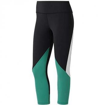Reebok Os Lux3/4 Tight 2.0 CB PE Mallas, Mujer, Negro/emeral, XS