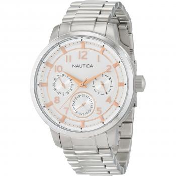 Nautica Men's Analogue Quartz Watch with Stainless Steel Strap 6.56086E+11