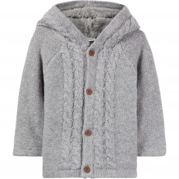 NAME IT Chaqueta DE Punto BEBÉ NENO - 62, Grey Melange
