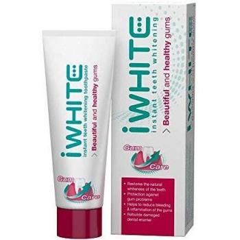 Pasta de dientes blanqueadora iWhite Instant cuidado de encías - Triple acción - Blanquea y protege - Restaura el esmalte - Ingredientes probados clínicamente - Hecho con aceite de árbol de té