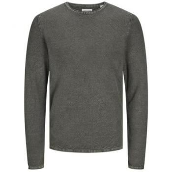 Jersey de Punto Verde para Hombre Jack & Jones con Cuello Redondo y Manga Larga - Modelo JJDEAN KNIT AW24