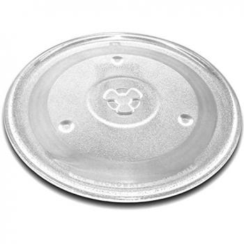 Plato giratorio de vidrio de 27 cm compatible con microondas Sharp R744S y YC-GG252AE, soporte en Y