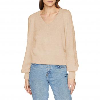 Vero Moda Vmdalo LS V-Neck Blouse E, suéter para Mujer, Rosa