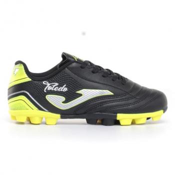 Zapatilla Joma Toledo Negro Verde Jr para Fútbol en Terreno Duro