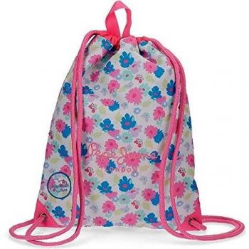 Pepe Jeans Kasandra Mochila Saco Con Cremallera Multicolor 32x42 cms Poliéster
