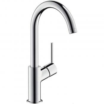 Hansgrohe 32082000 Talis grifo de lavabo 210, con caño giratorio 120º y vaciador Push-Open, cromo