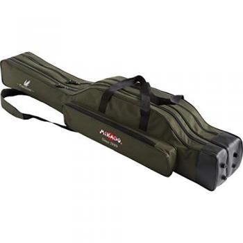 Funda de caña Mikado - 3 compartimentos 160cm reforzada verde
