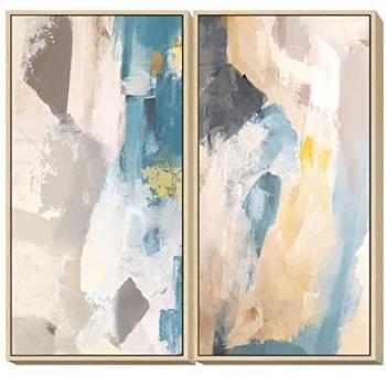Cuadro Abstracto Moderno DKD Home Decor 60 x 4 x 120 cm (2 Unidades)