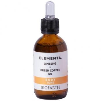 Bioearth Elementa Body Tone Ginseng + Green Coffee 6% Concentrated Body Solution 50ml