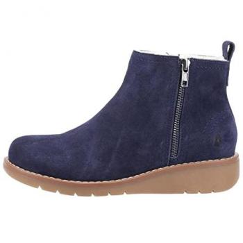 Hush Puppies Libby Women's Navy Suede Memory Foam Boot Size UK 7