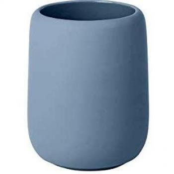 Blomus Vaso para cepillos de Dientes 69176, Ashley Blue, tamaño único