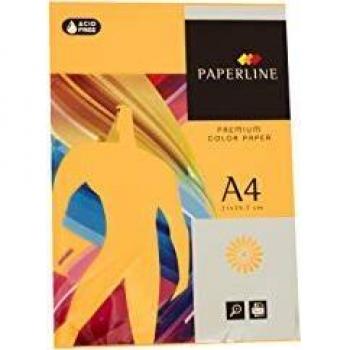 Papel A4 Multifunción Fabrisa, 80g, Color Oro, Paquete de 500 Hojas