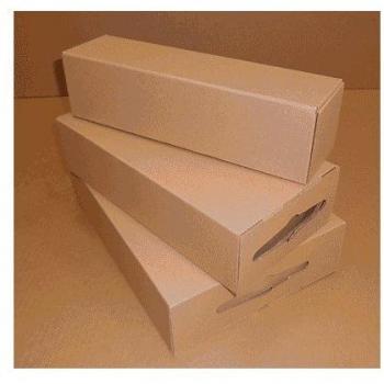 Unipapel 231661 - Pack de 5 cajas de embalar para 3 botellas, 75 cl, 242 x 80 x 357 mm