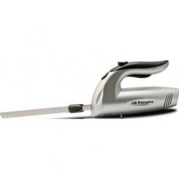 Orbegozo CU 3800 Cuchillo Eléctrico, 150 W, Cuchillo Doble Dentado INOX, Interruptor de Seguridad, Cuchilla Congelados