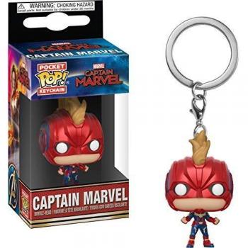 Capitana Marvel - Keychain Funko Pocket Pop Capitana Marvel con Casco