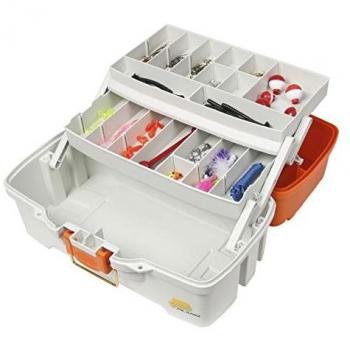 Plano Ready Set Fish Two-Tray Tackle Box - Orange/Tan
